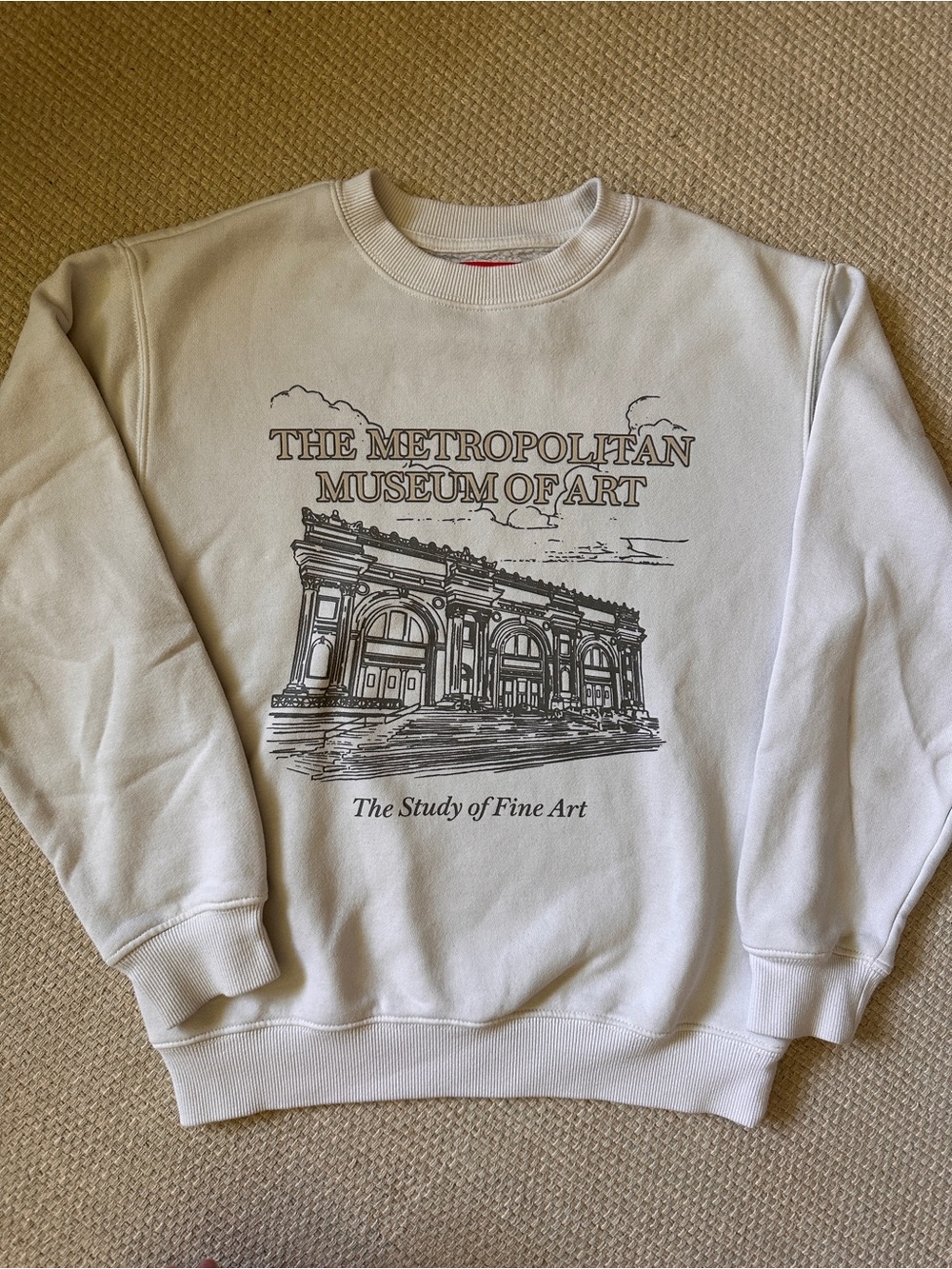 Pacsun x The Met sweatshirt, off white, L